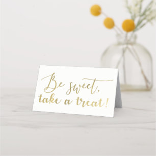 Goud Folie Wees Lief Neem Een Behandeling Script T