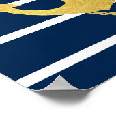 Goud folieveranker print Digitaal poster (Hoek)