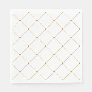 Goud Frans Lattice  Chic Royal Fun Servet