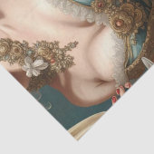 Goud Frans Parijse Rococo Corset Decoupage Papier (Detail)