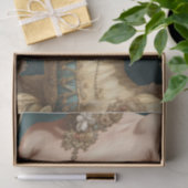 Goud Frans Parijse Rococo Corset Decoupage Papier (Geschenk)