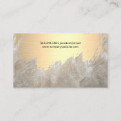 Goud geborsteld | Abstracte moderne kunst | MODE Visitekaartje (Achterkant)