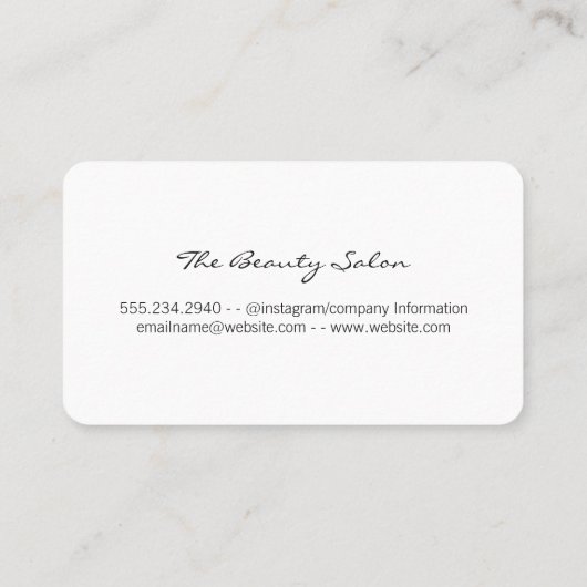 Goud geborsteld / Goudgespeculeerd Visitekaartje (Achterkant)