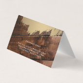 Goud geborsteld | Hout Visitekaartjes (Achterkant)