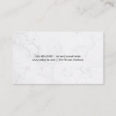 Goud geborsteld | Marmer | Makelaar Visitekaartje (Achterkant)