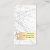 Goud geborsteld | Salon Shears Visitekaartje (Achterkant)