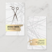 Goud geborsteld | Salon Shears Visitekaartje (Voorkant / Achterkant)