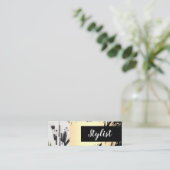 Goud geborsteld / Stylist Mini Visitekaartje (Staand voorkant)