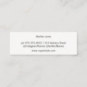 Goud geborsteld / Stylist Mini Visitekaartje (Achterkant)