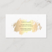 Goud geborsteld | Textuur | Ontwerper Visitekaartje (Achterkant)