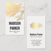 Goud geborsteld visitekaartje (Voorkant / Achterkant)