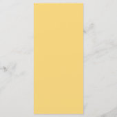 Goud Geel Trouwen Menu (Achterkant)