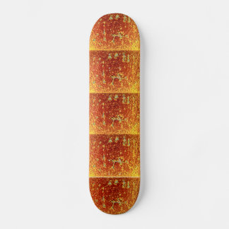 Goud gefuseerd glas skateboard