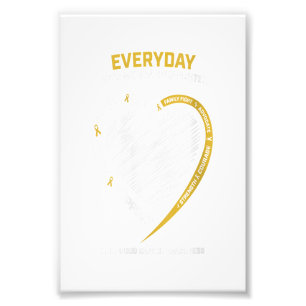 Goud geheugen van mijn kleindochterjeugd foto afdruk