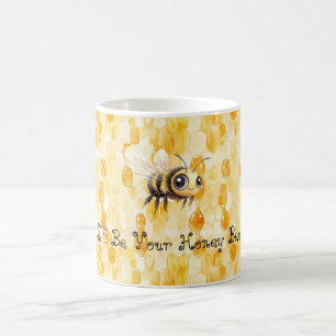Goud Gele Honingbij Koffiemok