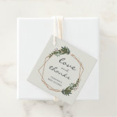 Goud geometrisch geslacht neutraal Baby shower Bedankjes Labels (In situ)