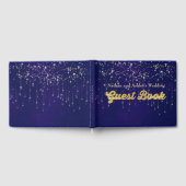 Goud Gepersonaliseerde Fairy Lights Bruiloft Gastenboek (Volledig)