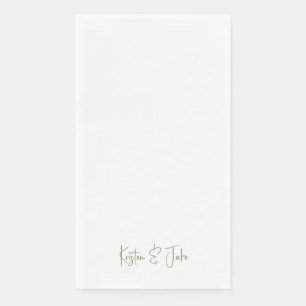 Goud Gepersonaliseerde Script Namen Papier Servet