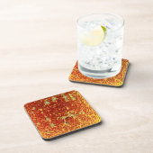 Goud gesmolten glas drankjes onderzetter (Rechterzijde)