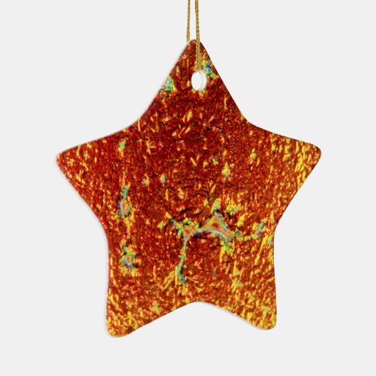 Goud gesmolten glas keramisch ornament (Rechts)