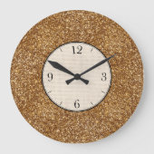 Goud Gespikkeld en getextureerd Grote Klok (Voorkant)