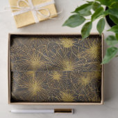 Goud getipte bloemblaadjes patroon decoupage tissuepapier (Geschenk)