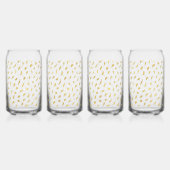 Goud Glam Wit Abstract Blikvorm Glas (Voorkant)