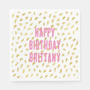  Goud Glam Wit Abstract Servet