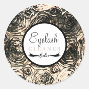 Goud Glamour Rozen Schoonheid Make-up Wimperreinig Ronde Sticker