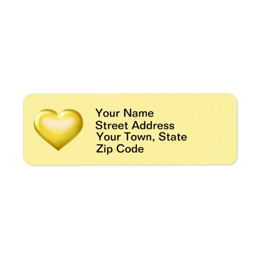 Goud glas etiket (Voorkant)