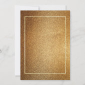 Goud Glitter Lis en Bier Kaart (Achterkant)