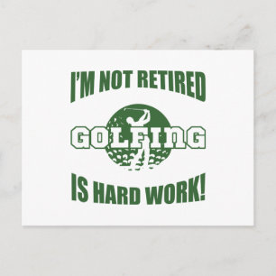 Goud Golf Lover Briefkaart