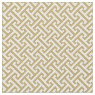 Goud Grieks sleutelpatroon Stof