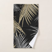 Goud grijs palm laat dromen #1 bad handdoek (Handdoek)