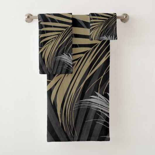 Goud grijs palm laat dromen - Cali Summer Vibes #1 Bad Handdoek (Insitu)