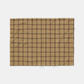 Goud, Groen en Rood Rustiek Plaid Fleece Deken (Voorkant (Horizontaal))