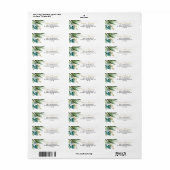 Goud & Groen Eucalyptus Retouradres Label (Full Sheet)