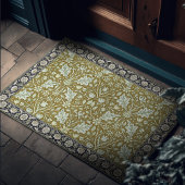 Goud Groen William Morris Bloemenpatroon Deurmat