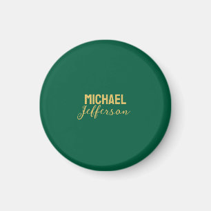 Goud groene kleur elegante moderne minimalistische magneet