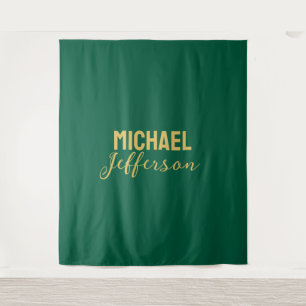 Goud groene kleur elegante moderne minimalistische wandkleed