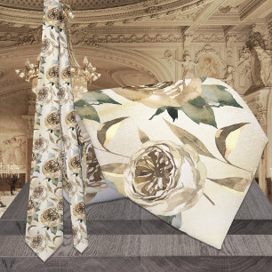 Goud & Groenery Elegante Trouw Stropdas