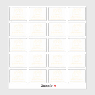 Goud Hand-getrokken Maan Handgeschreven Naam Handg Sticker