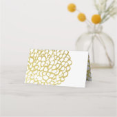 Goud Hand-getrokken Petal Patroon Wedding (Achterkant)