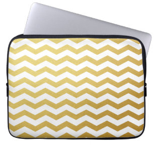 Goud hoes voor Chevron Pattern-laptop