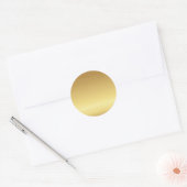 Goud horizontaal ronde sticker (Envelop)