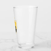 Goud HUFFLEPUFF™ met uitlijnde gekruiste uitsteeks Glas (Links)