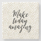 Goud Inspirerend geweldig Stenen Onderzetter (Voorkant)