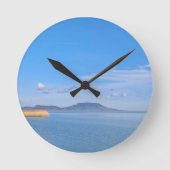 Goud is niet blauw ronde klok (Voorkant)