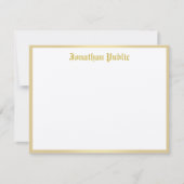 Goud Kalligrafed Script Sjabloon Classic Look Top (Voorkant)