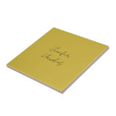 Goud kleurenhandschrift voor professionele doelein tegeltje (Zijkant)